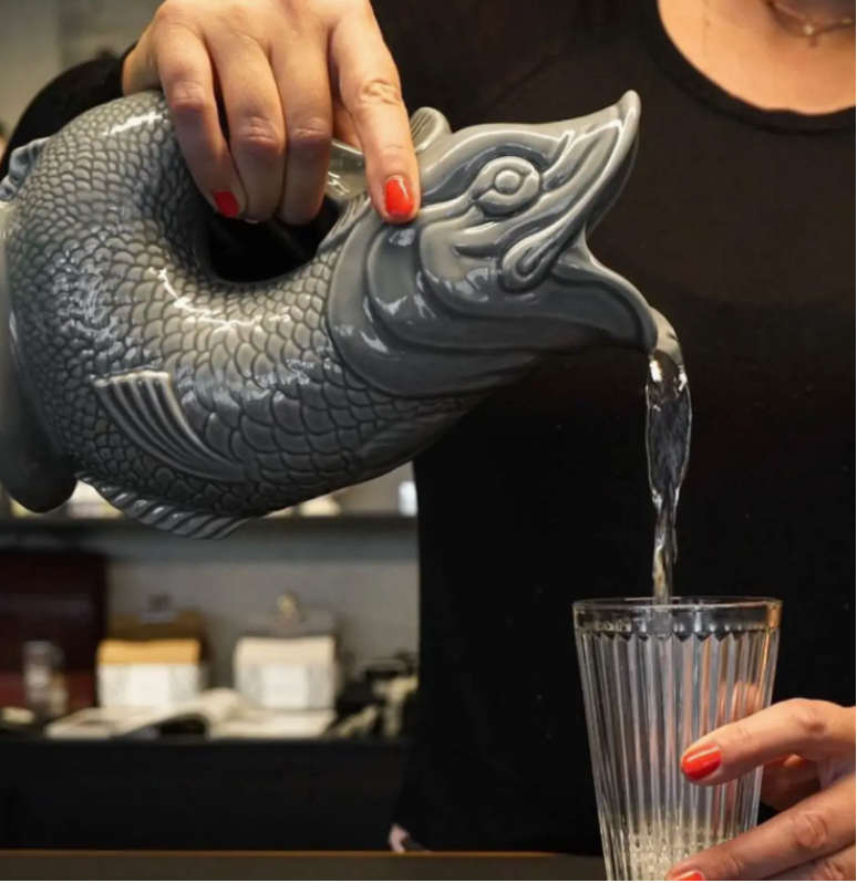 Dark Grey Original Gluggle Jug Pitcher Vase