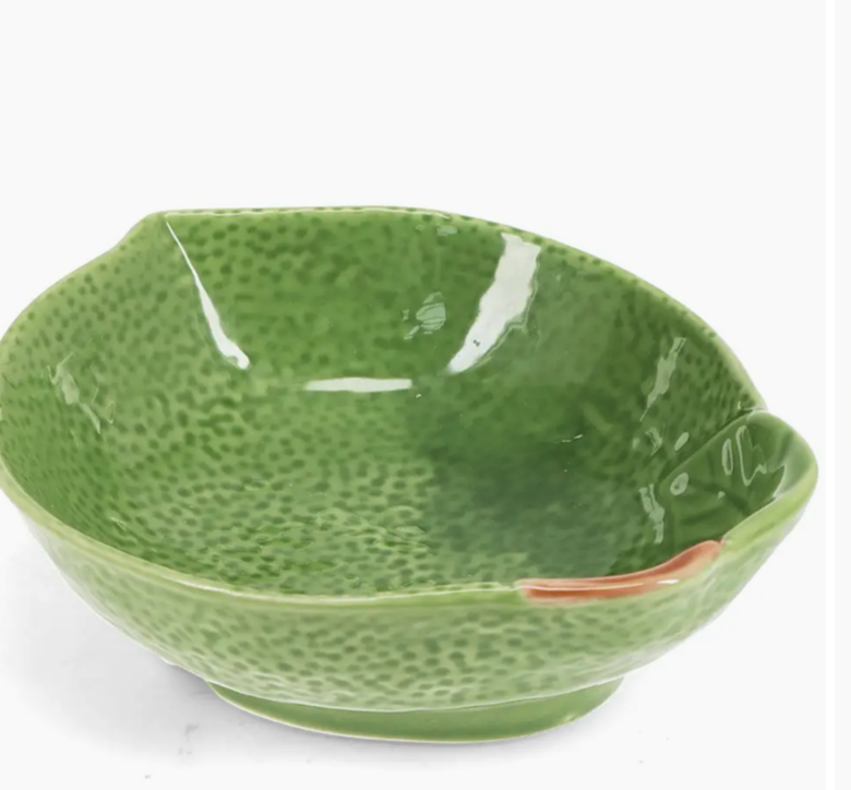 Fruit-Shaped Stoneware Bowl - Lime