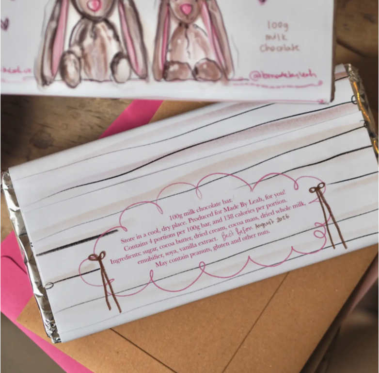 The 100g Bunnies ‘All For You’ Milk Chocolate Bar