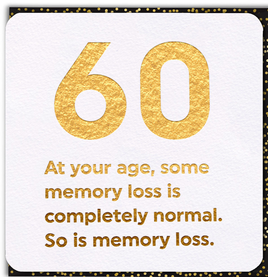 Funny 60th Birthday Card