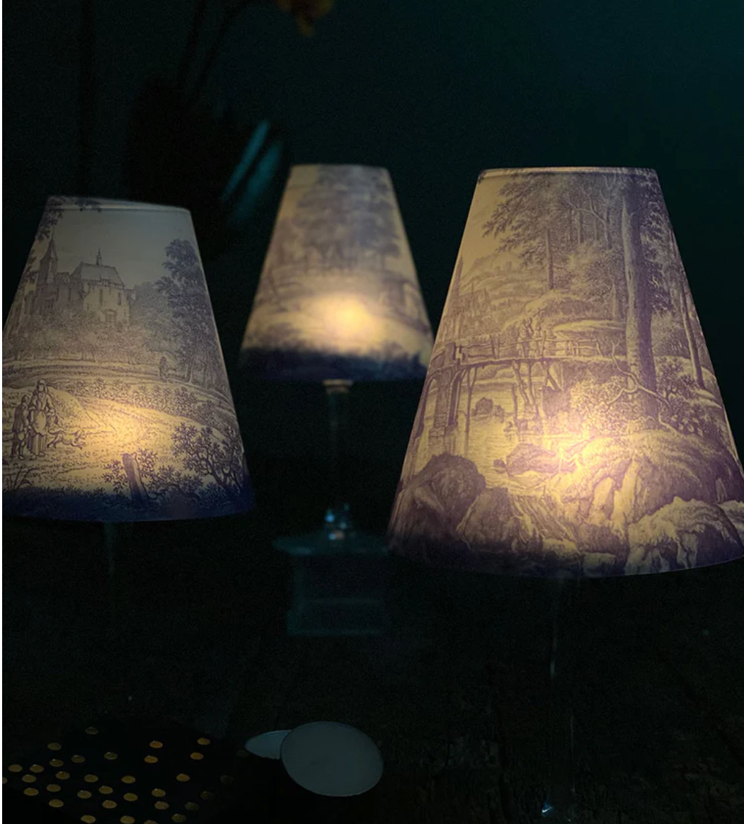 INDIGO DE PAPEL Lamp Shade · Toille de Jouy