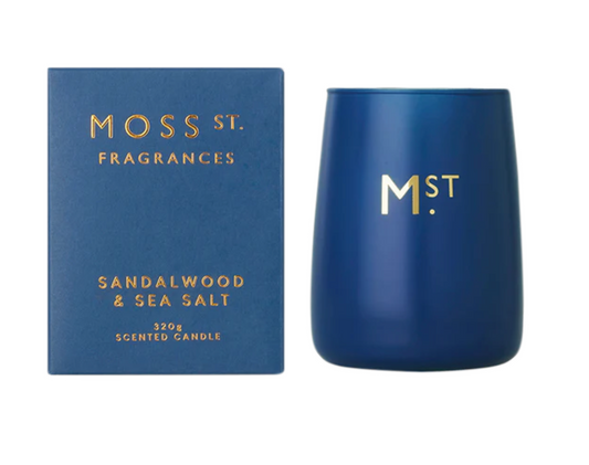 Moss Street  Sandalwood & Sea Salt Soy Candle 320g