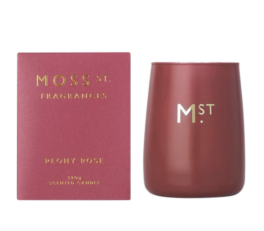 Moss Street  Peony Rose Soy Candle 320g