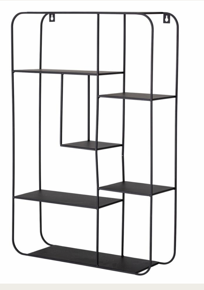 Ebert Shelf, Black, Metal