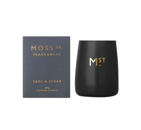 Moss Street Sage & Cedar Soy Candle 80g