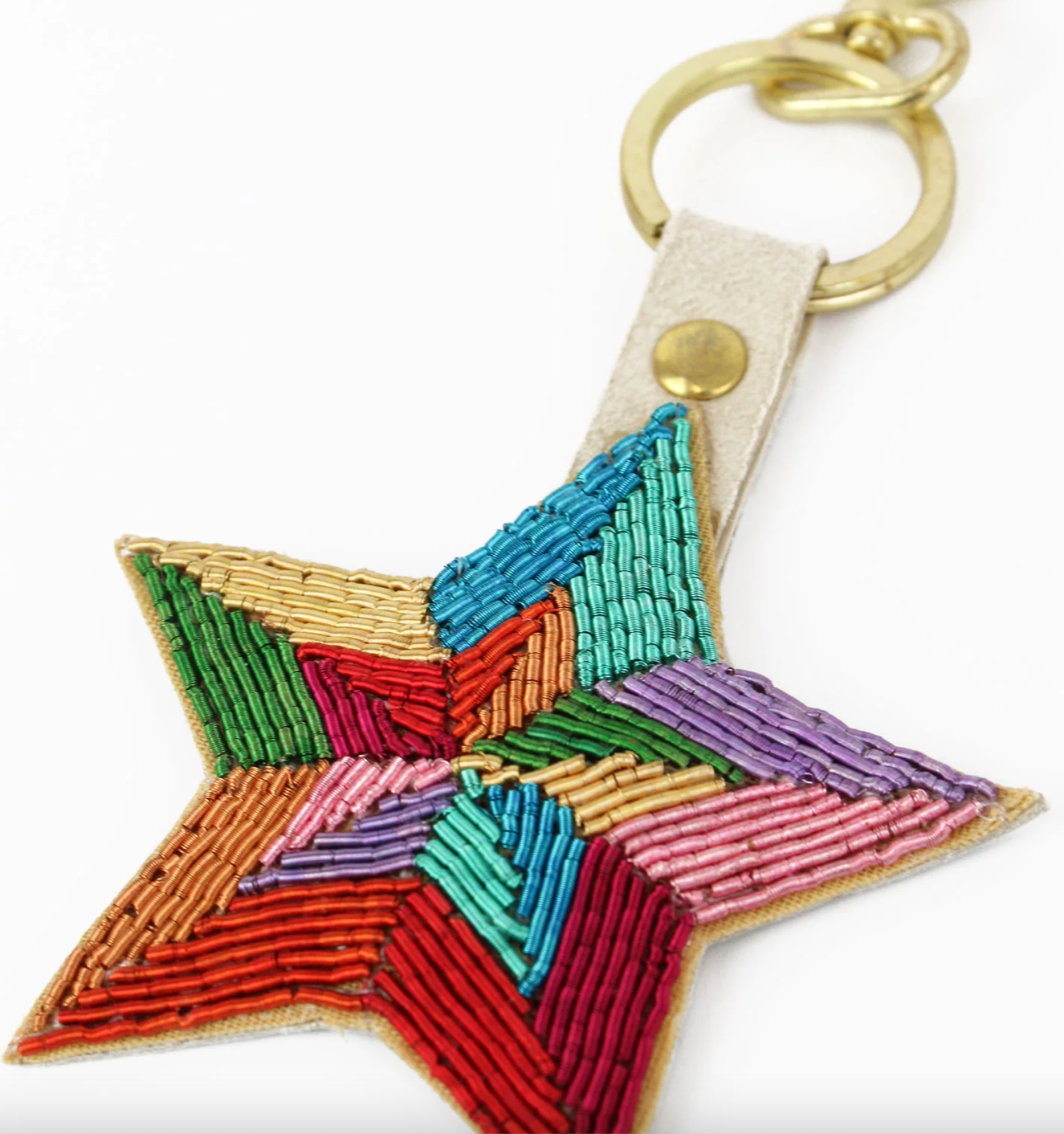 Rainbow Star Keyring