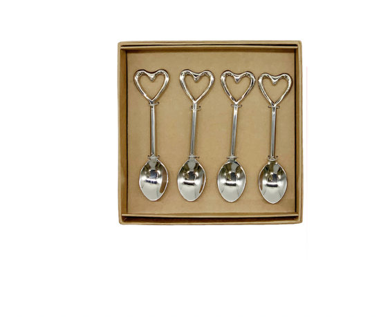 Heart Teaspoons Set/4