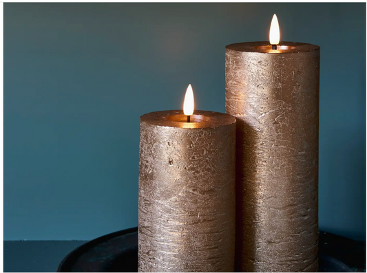 Metallic Candle set of 2