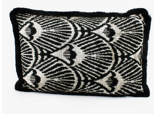 Art Deco Monochrome Cushion