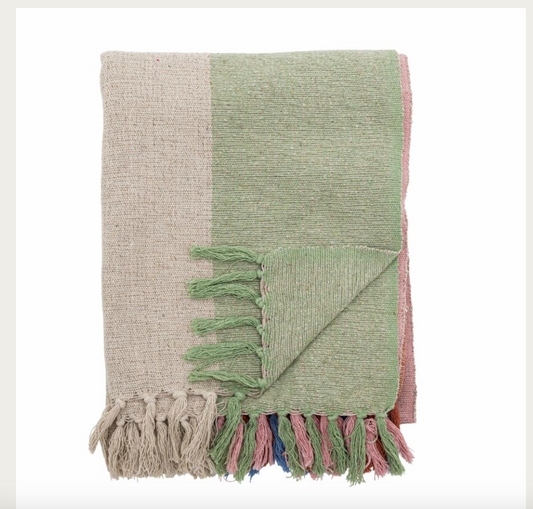 Kitta Throw, Nature, Recycled Cotton