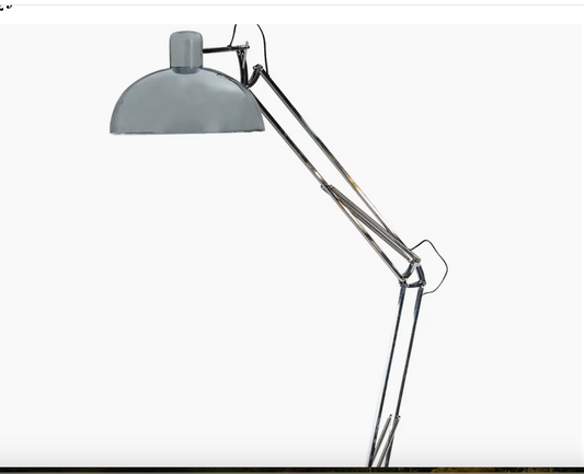 Chrome Classic Desk-Style Extra Large Floor Lamp