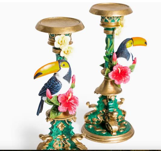 Ornate Toucan Candle Holder