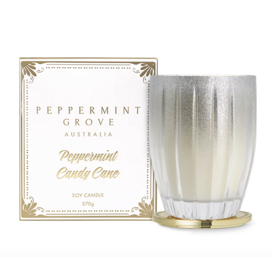 Peppermint Candy Cane Soy Candle 370g