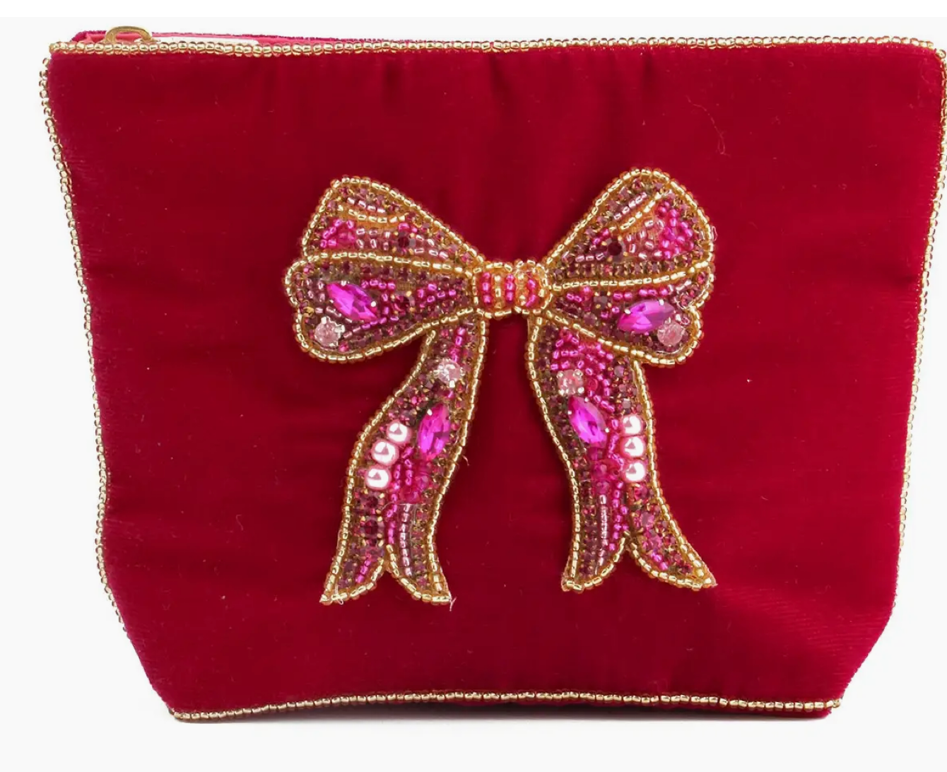 Pink Bow Small Pouch