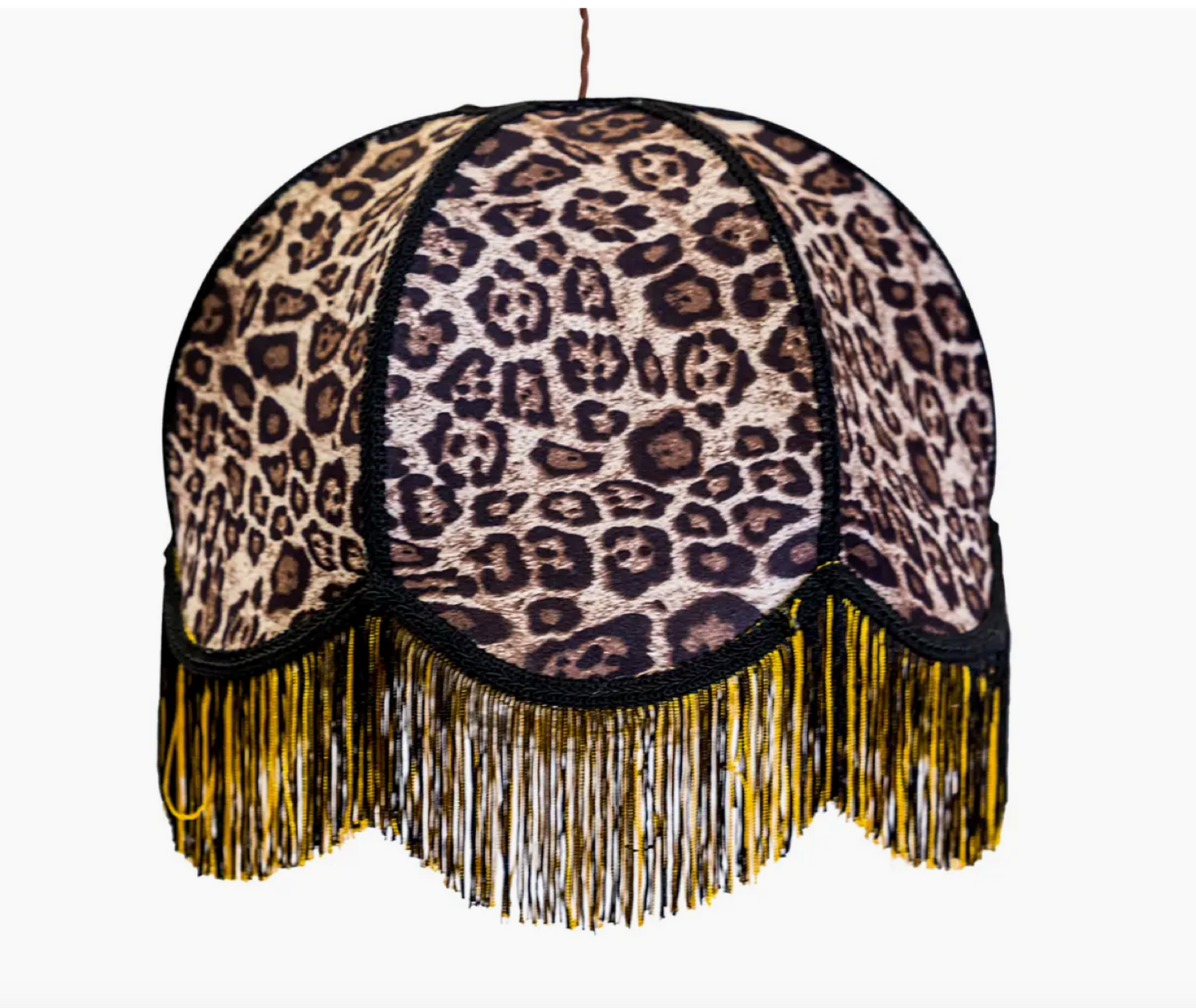 Animal Print Frilled Lampshade (Use As Pendant or Shade)