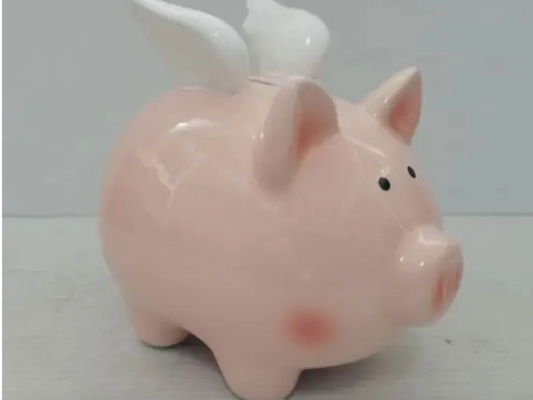 Classic Ceramic Flying Piggy Bank