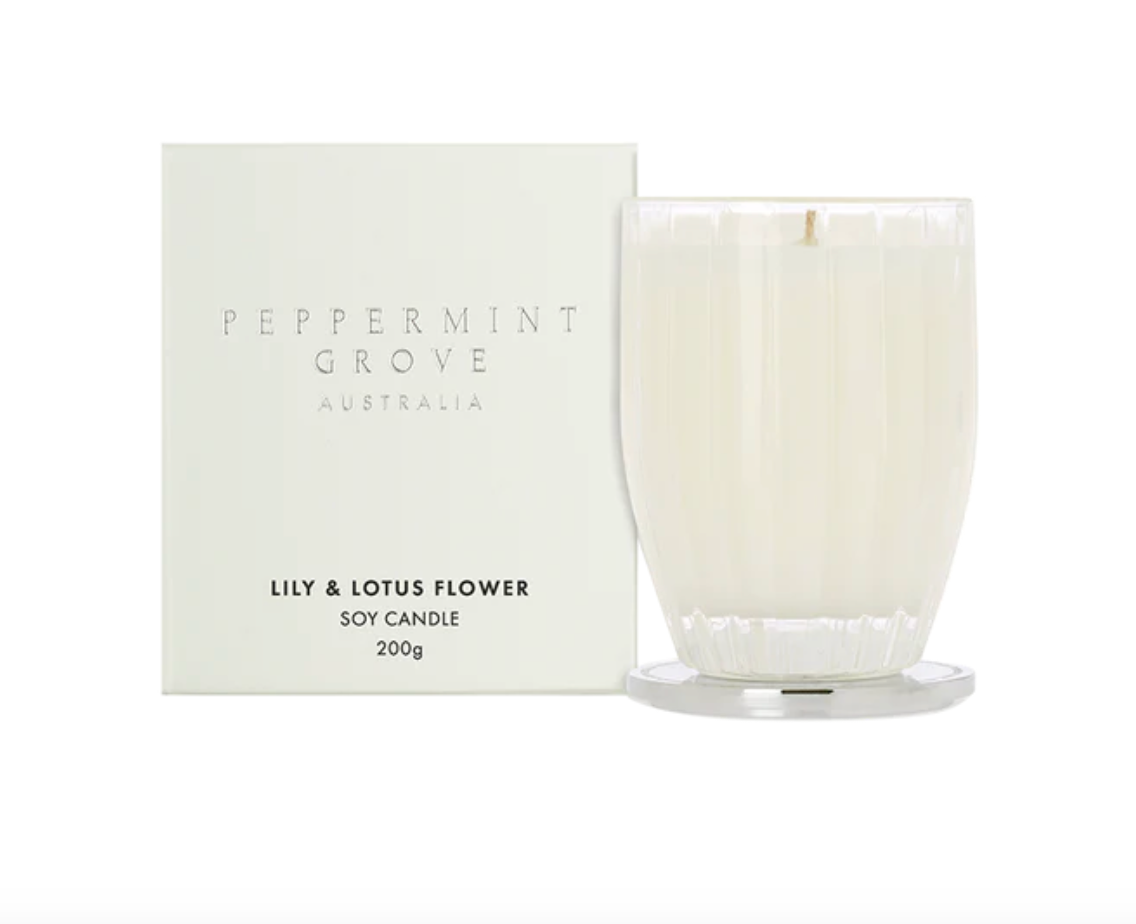 Lily & Lotus Flower Soy Candle 200g