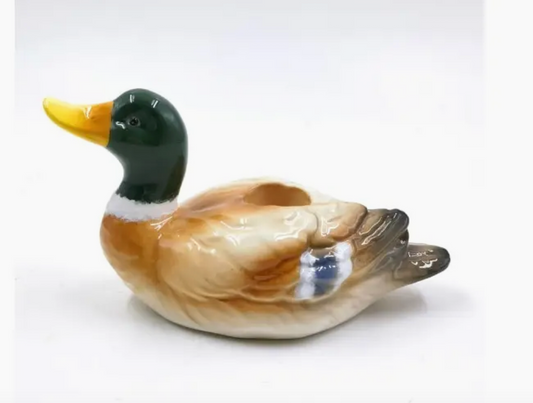 Mallard Duck Ceramic Candle Holder