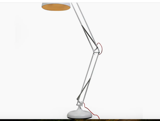 Matt White Classic Desk Style Floor Lamp