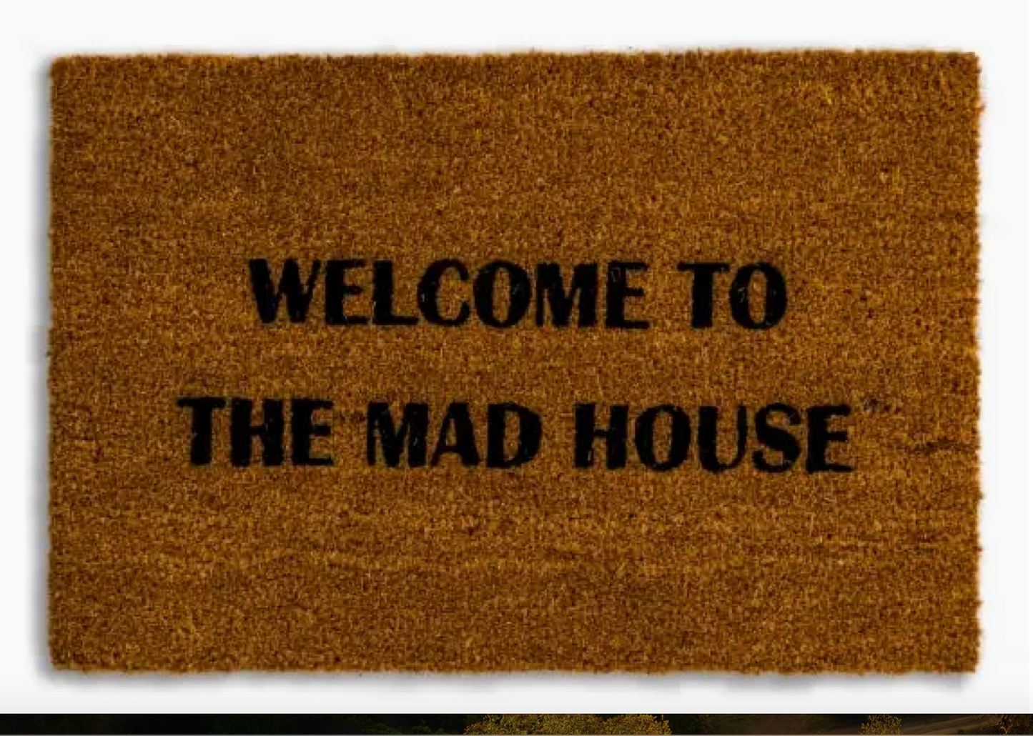 Welcome To the Mad House Doormat