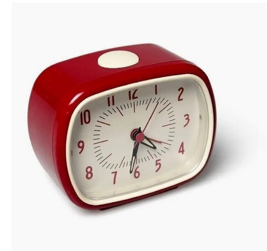 Retro Alarm Clock - Red