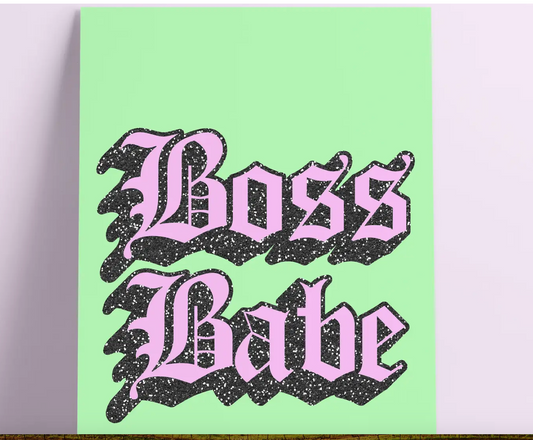 Boss Babe Wall Print