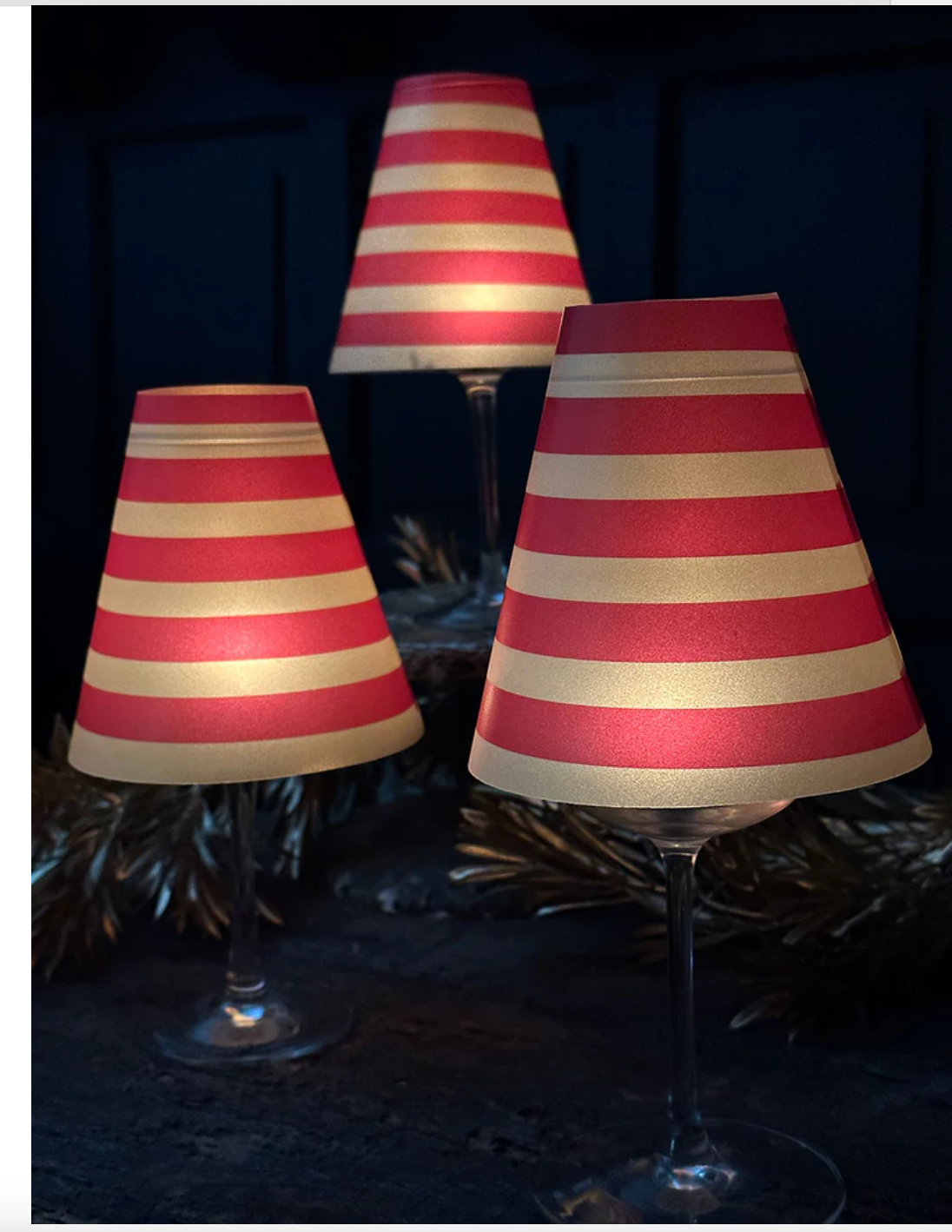 Lamp Shade · Red Stripes