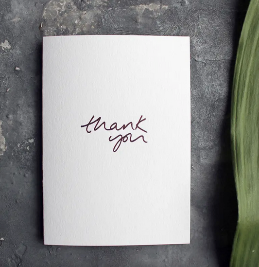 Thank You - Hand Foiled Card