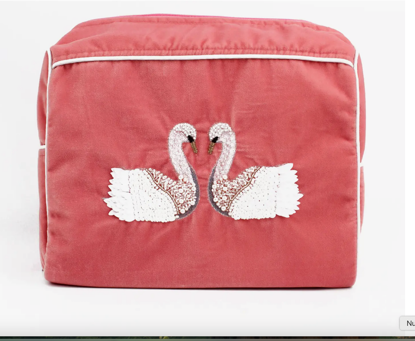 Double Swan Large Pouch