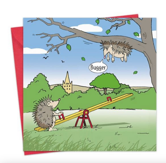 Hedgehog Bugger Greeting Card