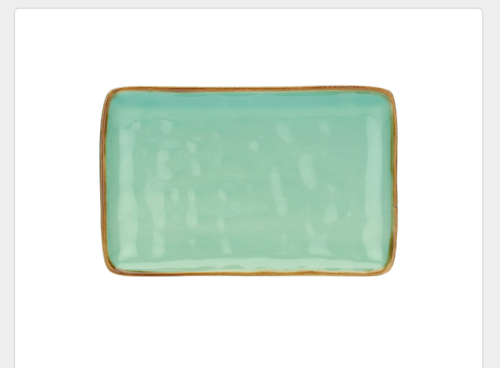 Concerto Verde Acqua Rect Tray 20x13