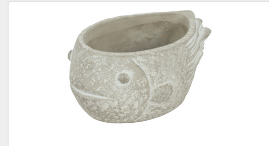 Planter Fish S Grey