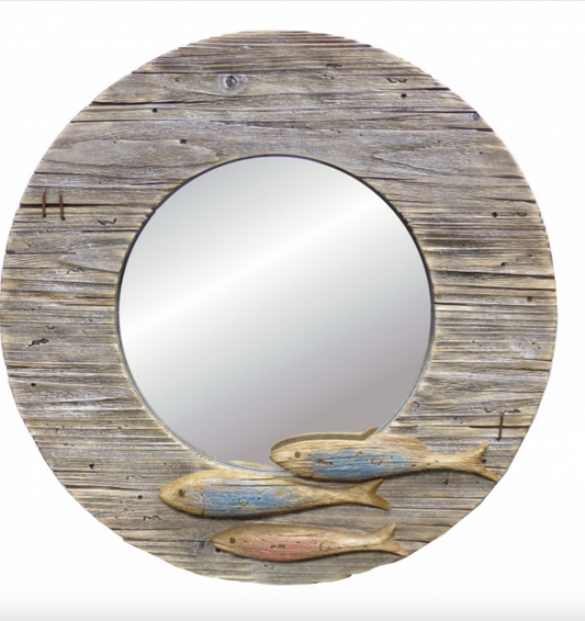 Rustic Fish Mirror