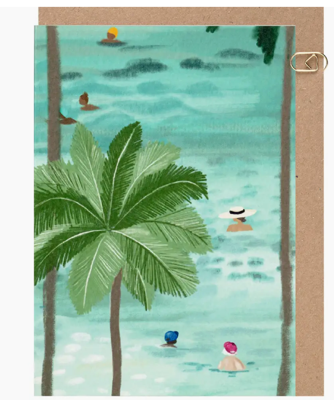 Beach Club Hats Card