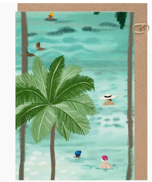 Beach Club Hats Card