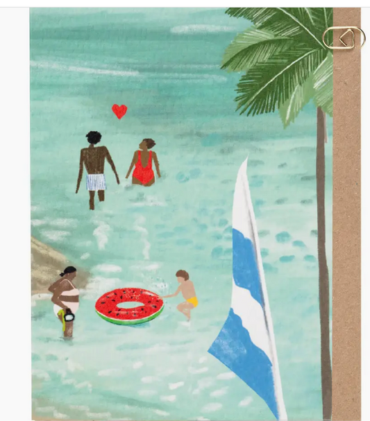 Beach Club Love in the Sea Card
