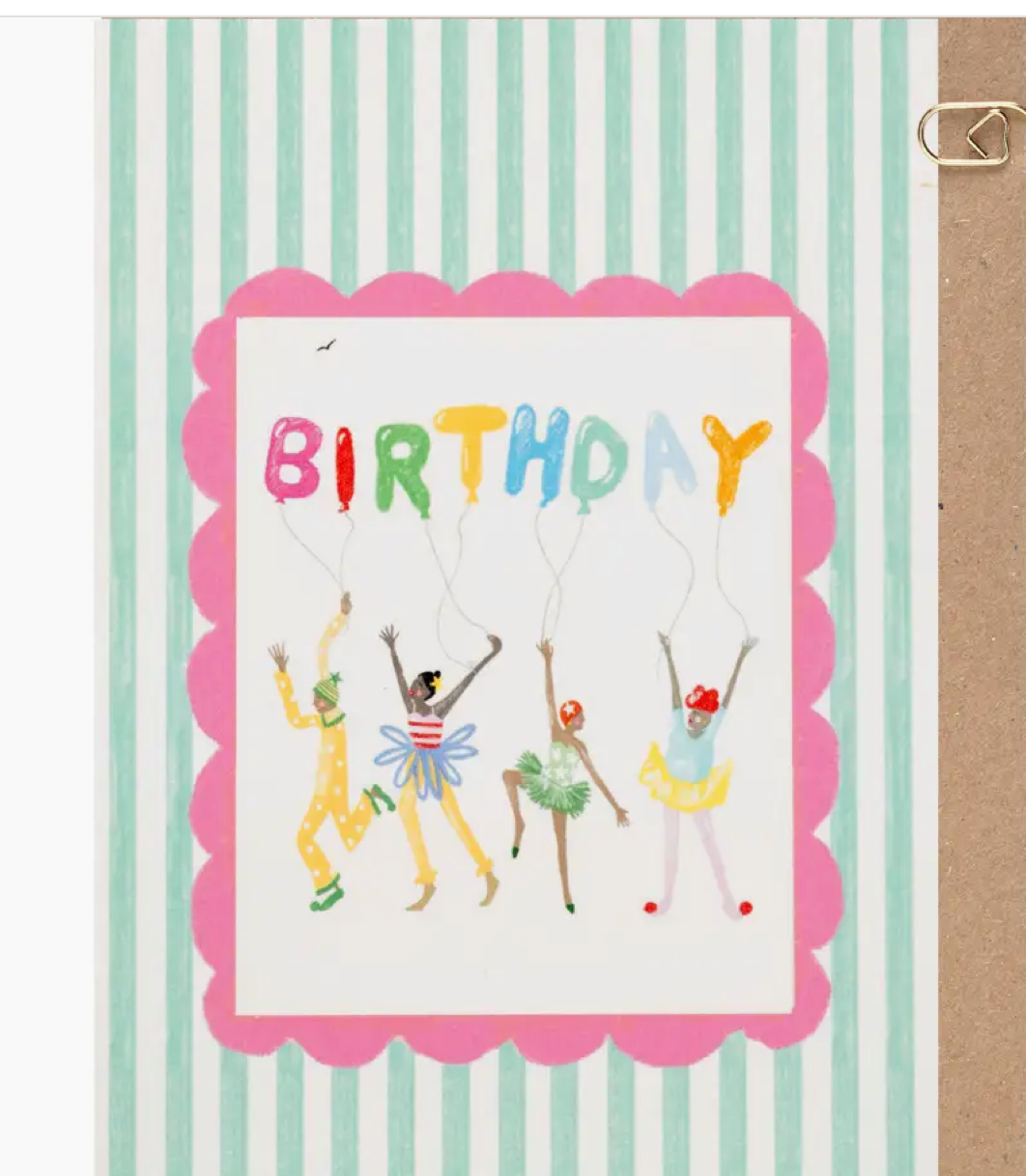 Candy Stripe Birthday Card