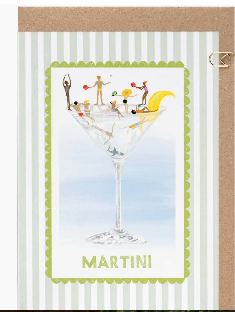 Martini Cocktail Card