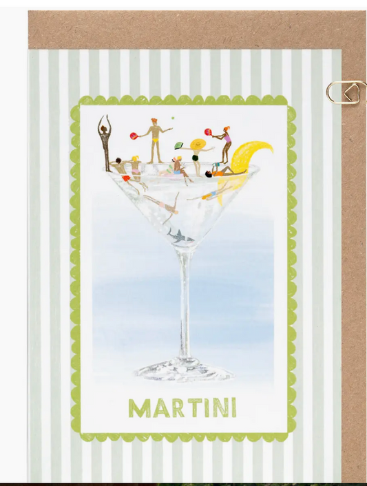Martini Cocktail Card