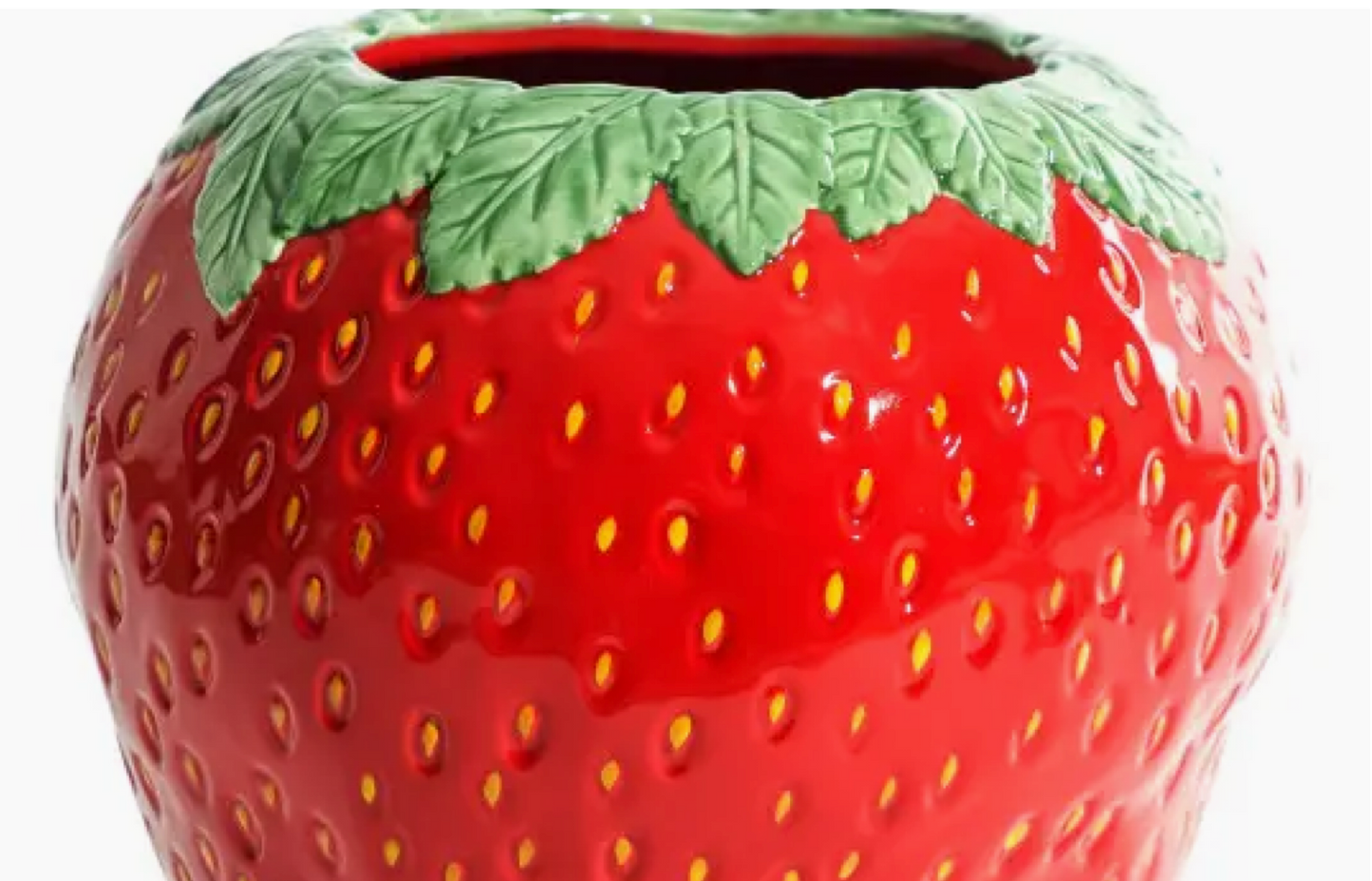 Ceramic Large Strawberry Vase