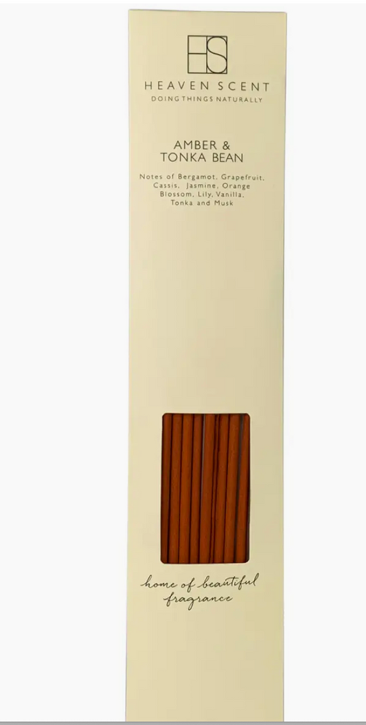 10 Amber & Tonka Bean Incense Sticks