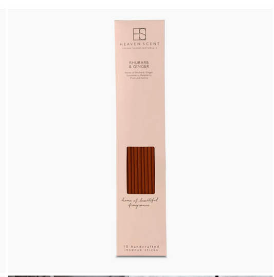 10 Rhubarb & Ginger Incense Sticks