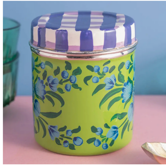 Blue Flower Meadow Spice Tin