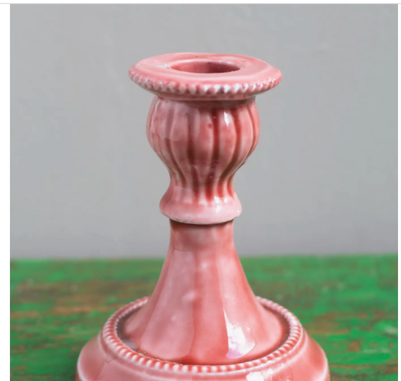 Moulded Metal Ceramic Candle Holders