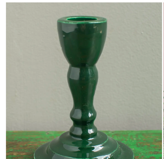 Moulded Metal Ceramic Candle Holders
