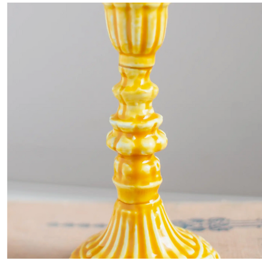 Moulded Metal Ceramic Candle Holders