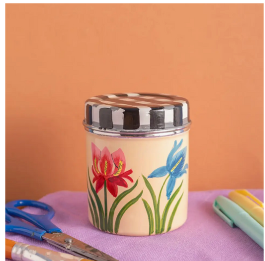 Orchids On Blush Spice Tin