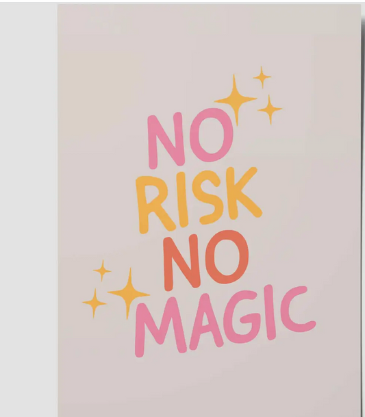 No Risk No Magic - A6 Postcard