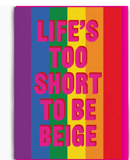 Funny Birthday Card - Life's Too Short Greetings Card