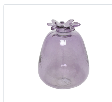 Round Collar vase Purple Large